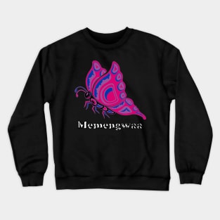 Memengwaa (Butterfly) Bisexual Pride Crewneck Sweatshirt